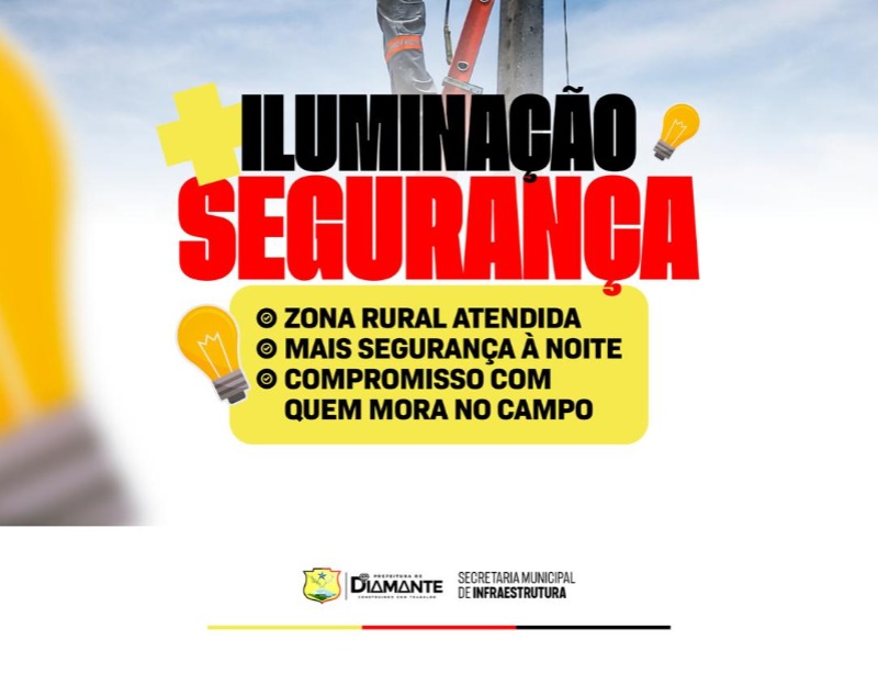 Prefeitura refor�a manuten��o em ilumina��o p�blica nas comunidades rurais