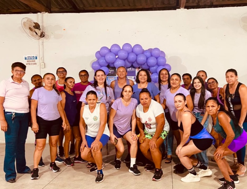 Prefeitura de Diamante promove a��o do Agosto Lil�s com grupo de mulheres do PAIF